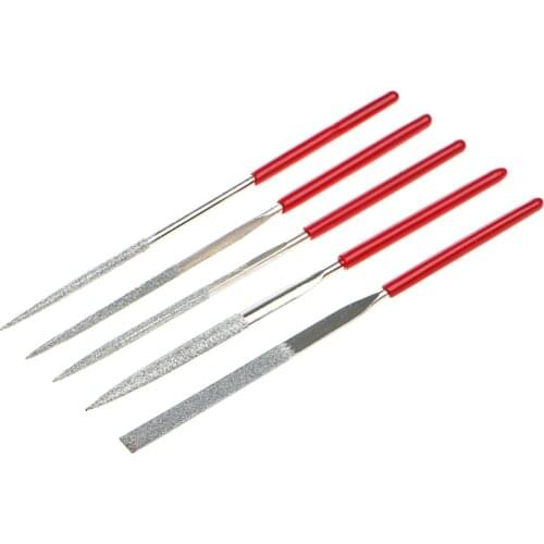5Pcs/Set Needle Files Kit Carving Jewelry Diamond Glass Stone Wood Craft Tool