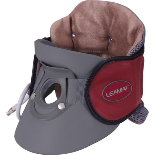 LEAMAI Air Inflatable Cervical Collar Neck Traction Tractor Support Massage Pillow Pain Relief Relax Health Neck Head Stretcher