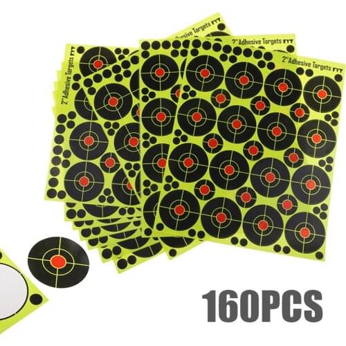 160Pcs/set 2 inch Splatter Target Shooting Stickers Archery Replacement Accessories shooting target Multi-Bullseye Exercises