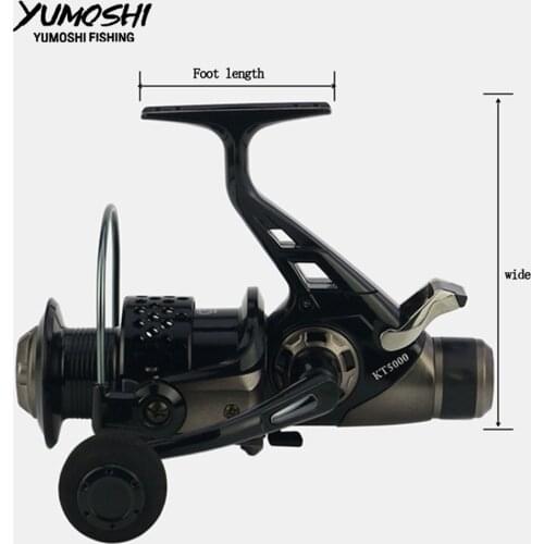 New Double Brake Fishing Reel 3000-8000 series reel Carp Fishing Feeder Spinning Reel Spinning wheel type fishing wheel KT