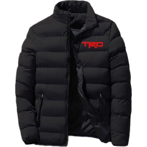 New Mens Toyota Trd Motor Sport Printing Fashion Classic Cotton Clothing Winter Snowy Day Warm Zipper Jacket Style Tops