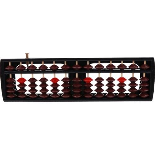 New Plastic Abacus 13 Rods 5 Beads Maths Learning Aid Kids Educational Toy