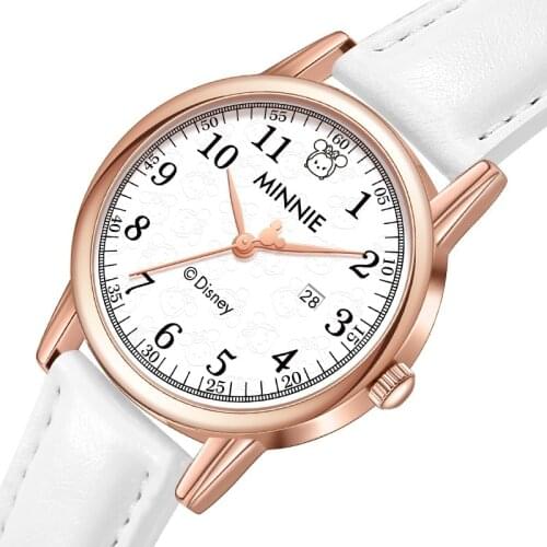 Disney Original Micky Mouse Girls Casual Quartz Wristwatches Retro Style Kids Children Students New Gift Clock Relogio Feminino