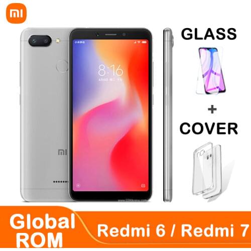 Xiaomi Redmi 6 smartphone googleplay android cellphone 4GB 64GB Face Unlocking MT6762 Helio P22