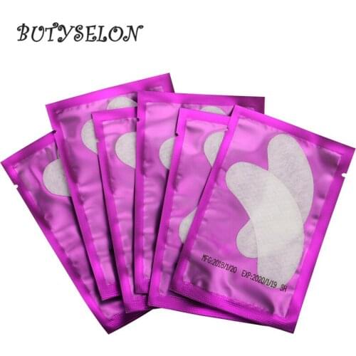 50pairs/L Under Eye Eyelash Extension Gel Patches Eye Pads Lint Free Eye Mask Pads Lash Extension Beauty Makeup Tools