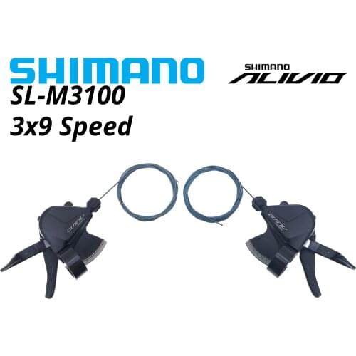 Shimano Alivio SL M3100 3x9 27 speed SL-M3100 RAPIDFIRE PLUS mountain bike Shifters 27S MTB bicycle Shifter Lever Set clamp ba