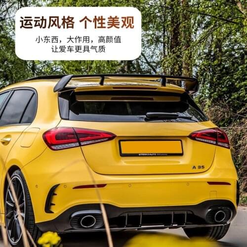 Suitable for Benz Mercedes A-class A200 A35 A250a260 A45s Modified Amg Top Wing Spoiler Rear Lip and Tail Throat