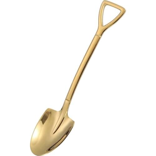 Hot Stainless Steel Shovel Scoop Coffee Dessert Ice Cream Spoon Home Kitchen Gadget