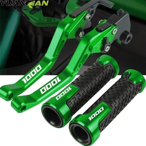 Motorcycle Adjustable Foldable Brake Clutch Lever Handle Grips For KAWASAKI z1000 Z1000 2007 2008 2009 2010 2011 2012 2013-2016