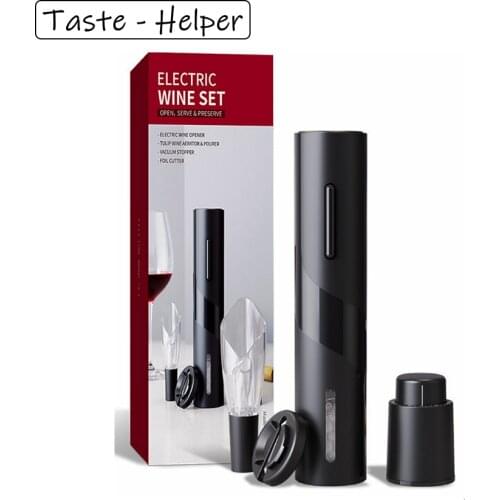 Automatic Wine Opener 4-Pack Wine Storage and Sober Up Bottle Opener Corkscrew Jar ABS Bottle Opener Kitchen Accessories