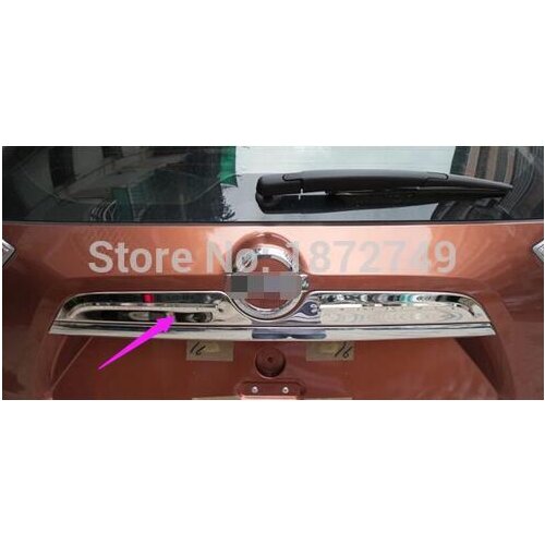 High quality stainless steel Rear Trunk Lid Cover Trim For Nissan Rogue 2014 2015 X-TRAIL