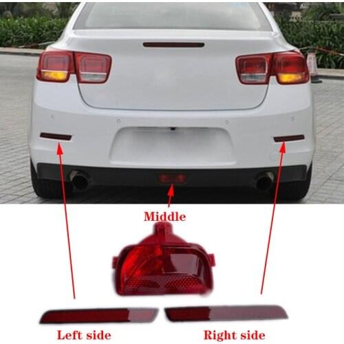 Rear Bumper Left/Right/Middle Fog Light Tail Fog Lamp For Chevrolet Malibu 2012 2013 2014 2015