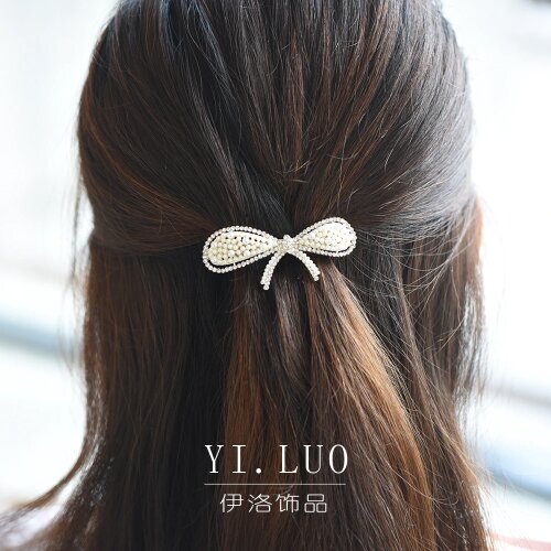 Women headwear Fashion Cute Hair Clip Pearl Vintage Hair Barrettes Stunning Rhinestone Hair Accessories For Women