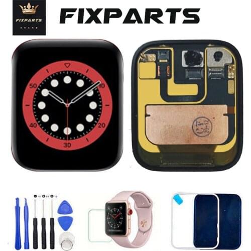 For Apple Watch Series 6 LCD Display Touch Screen Digitizer 40mm/44mm Pantalla Replacement For Apple Watch s6 LCD+Tempered Glass