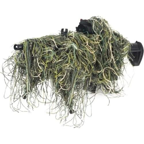 1.2M Mlitary Airsoft CS Hunting Blind Ropes Camouflage Ghillie Suit Accessories Elastic Synthetic Fiber Hunting Blind Rifle Gun