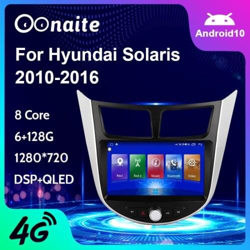 Android 10.0 9 inch Car Multimedia Player Car DVD For Hyundai Solaris Verna Accent 2009-2016 Car GPS Radio Video Navigation