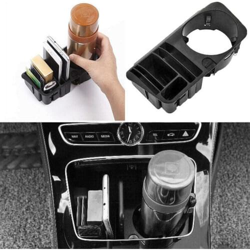 Car Cup Holder Armrest Storage Box Tray Tidying For Mercedes Benz C E GLC Class W205 Auto Car Accessories