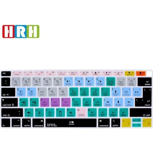 Avid Pro-Tools Shortcuts Silicone Keyboard Cover Skin for MacBook Newest Air 13" 2018 Release A1932 with Retina Display