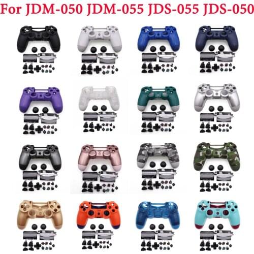 Full Shell For PS4 Playstation4 5.0 Version JSD 050 JDM 050 JDS 055 Controller Housing Cover Protective Shell Skin Case