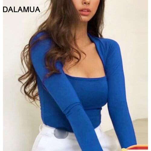 DALAMUA Women's Plain T-shirts