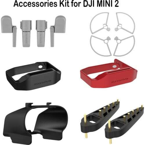 For DJI Mavic Mini 2 Landing Gear Lens Hood Propeller Holder Protective Guard Signal Booster Mavic MINI 2 Drone Accessories