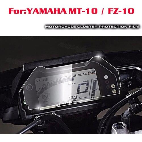 For Yamaha MT10 MT-10 / FZ-10 FZ10 Cluster Scratch Protection Film Screen Protector for Yamaha MT-10 / FZ-10 2017