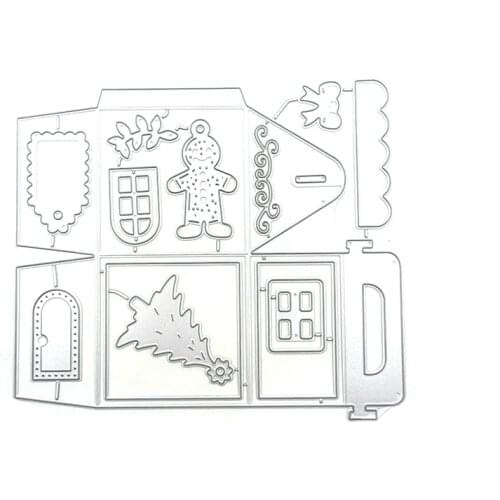 Julyarts Christmas Snowman Tree Cutting Dies Embossing DIY Crafts Paper Cards Album Decor Metal Dies Cut