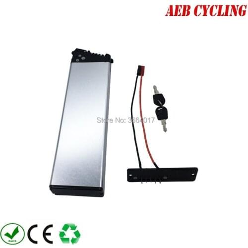 EU US no duty taxes Lithium ion folding bike battery 24V 13.6Ah inner tube Li-ion battery silver case battery for foldable bike