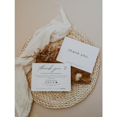 Small Business Thank You Template, Editable Small Business Thank You Card, Small Business Thank You Card Template