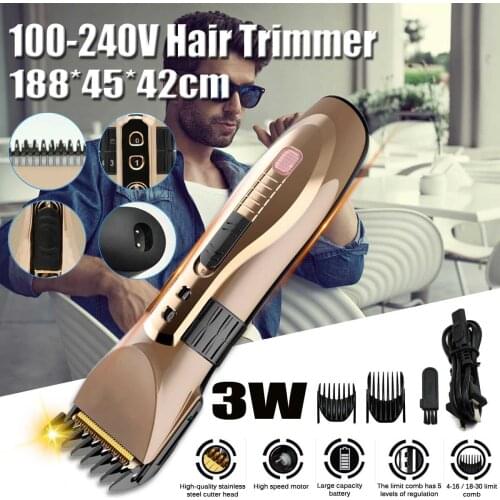 Hair Trimmers Stainless Steel Hair Comb Clipper Hair Clipper Shaver Barber Shaving Machine Trimmer for Men Rechargeable