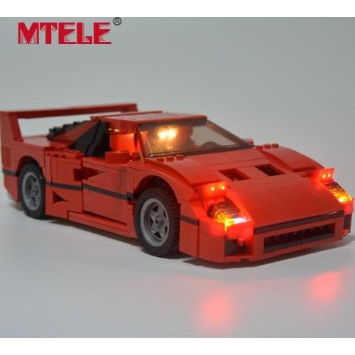 MTELE Brand LED Light Block Kit Up For 10248 Creator Series F40 Car Compatible With Model 21004