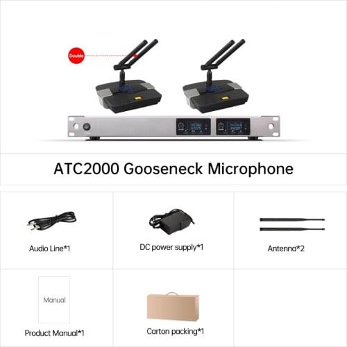 New High Quality Professional Dual Wireless Microphone System stage performances a two wireless microphone 5G200
