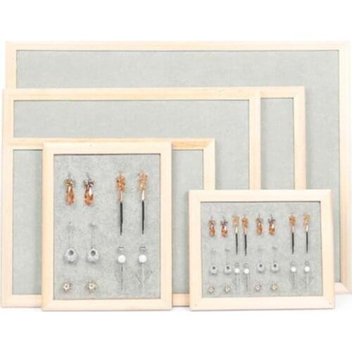 Jewelry Organizer Photo Frame Adjustable Bracket Holder Velvet Pad For Earrings Necklace Display Organizer Showcase Jewelry Box