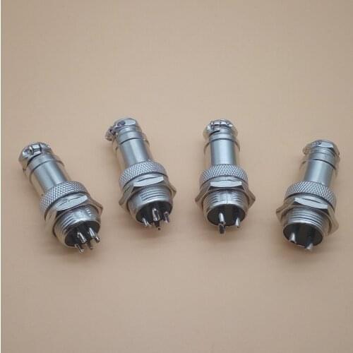 2set GX16 2/3/4/5/6 Pin Male & Female 16mm Circular Aviation Socket Plug Wire Panel Connector