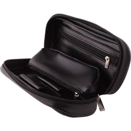 Tobacco Smoking Pipe Bag Soft PU Leather Smell Proof Portable Herb Tobacco Smoking Pipe Case Smoking Tools Accessories