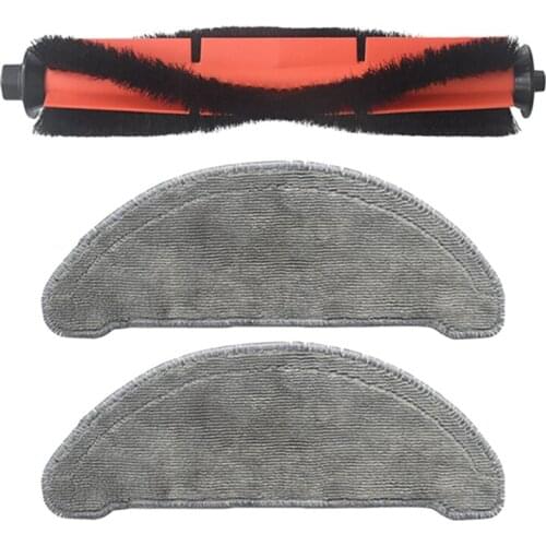 TOP!-3Pcs For Roidmi EVE Plus Robot Vacuum Cleaner Main Brush Mop Cloth Replacement Accessories Parts