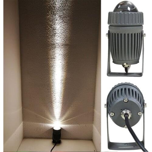 Outdoor narrow beam angle Led floodlight 10W long distance wall washer lamps IP65 exterior wall light garden landscape lighting