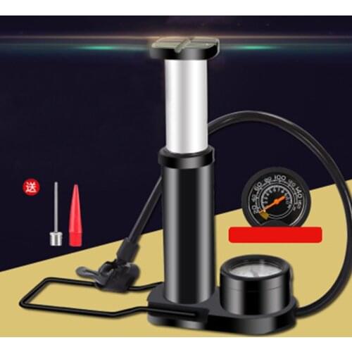 Bike Pump Mini Portable Bicycle Foot Pump with Pressure Gauge Bicycle Air Pump