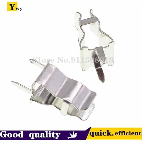 50PCS/LOT Straight plug fuse clip copper clip seat thickness 0.3mm 5*20MM fuse glass fuse