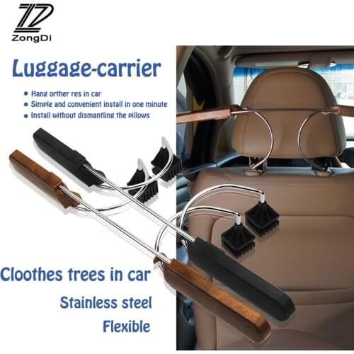 ZD 1X Car adjustable hanger Stainless steel clothes rack For BMW e39 e90 e60 Citroen c4 c5 c3 Suzuki swift vitara Accessories