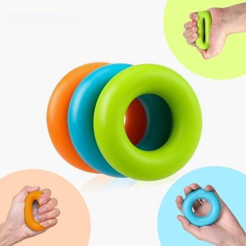 1PCS 7cm Strength Hand Grip Ring Muscle Power Training Rubber Ring Fitness Body Building Carpal Expander Training Finger Ring