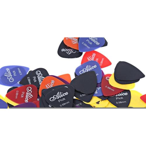 20Pcs/Set Alice ABS Guitar Pick 6 Sizes (0.58mm/0.71mm/0.81mm/0.96mm/1.2mm/1.5mm) Smooth Frosted Guitarra Plectrums Accessories