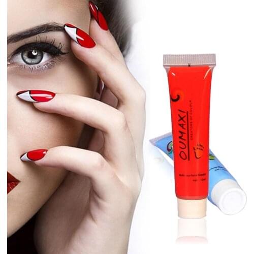 12 Colors Women Nail Art Gel Polish Acrylic Pigment Manicure Paint Tubes Set