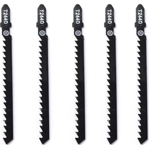 5Pcs T244D Hard Wood Curve Cut Jigsaw Sabre Curve Saw Blades For Home DIY Woodworking With 4mm Chic