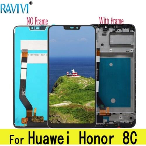 6.26" LCD For Huawei Honor 8C LCD Display BKK-LX1 LX2 L21 Touch Screen Digitizer Assembly Replacement with Frame For Honor8C