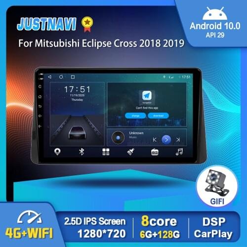 Android 10.0 Car Radio For Mitsubishi Eclipse Cross 2018 2019 GPS Stereo Auto Player Carplay 6G 128G DSP 1280*720P Video Out 10"
