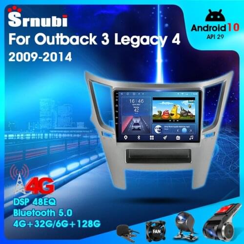 Android 10 2 Din Car Stereo audio Radio for Subaru Outback 3 Legacy 4 2009-2014 Multimedia Video Touch Screen Player 4G Speaker