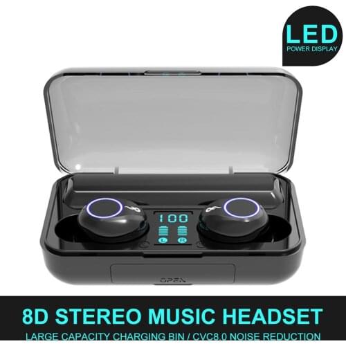 Newest High Quality Wireless Bluetooth Headphone V5.0 TWS Touch Screen Headset HIFI High-frequency Technology 8D Surround Sound