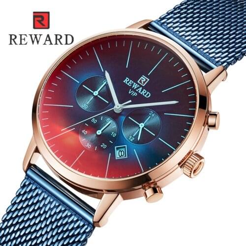 REWARD Watches Men Luxury Brand Quartz Watch Fashion Chronograph Sport Reloj Hombre Clock Male hour relogio Masculino Dropship