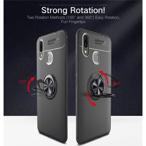 Huawei Nova 3 Case Nova3 Car Holder Stand Magnetic Bracket Finger Ring Silicone TPU Cover Case For Huawei Nova 3 Coque Capa